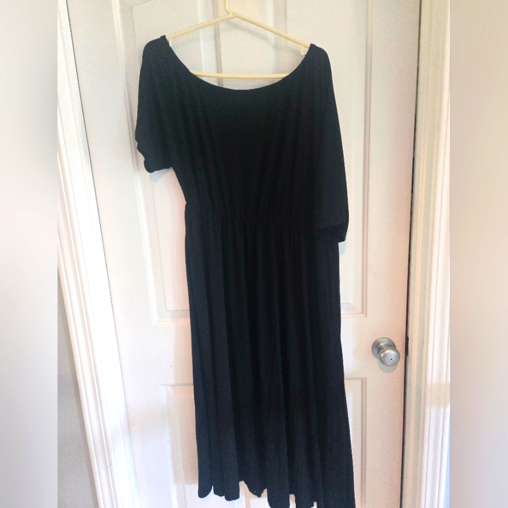 BloomChic Black One Shoulder Dress, Sz 14/16